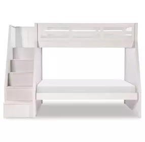 Ashton Bleached Linen Twin Over Full Bunk Bed