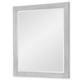 Preston Bleached Linen Rectangular Dresser Mirror