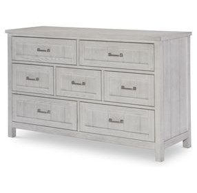 Preston Bleached Linen 7 Drawer Dresser
