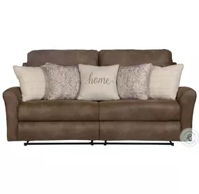 Justine Burlap Lay Flat Reclining 83" Sofa