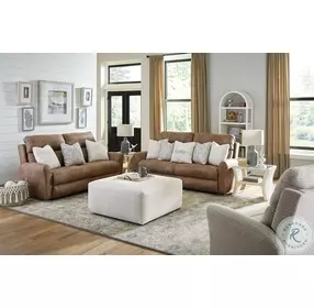 Justine Burlap Lay Flat Reclining Living Room Set