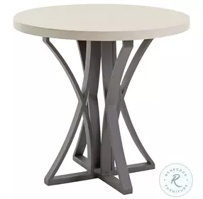 Cypress Point Ocean Honey Limestone And Aged Iron Outdoor Bistro Table