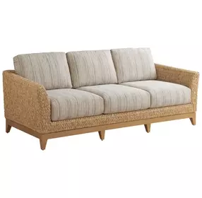 Los Altos Valley View Brown Outdoor 83" Sofa
