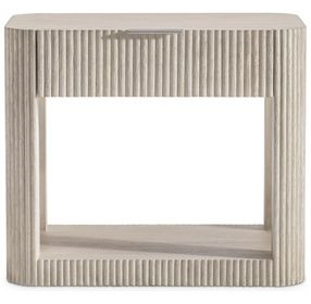 Lucerne Alba and Graphite 1 Drawer Open Nightstand