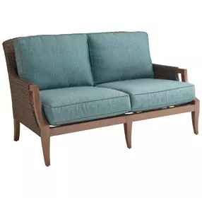 Harbor Isle Blue Outdoor 63" Loveseat