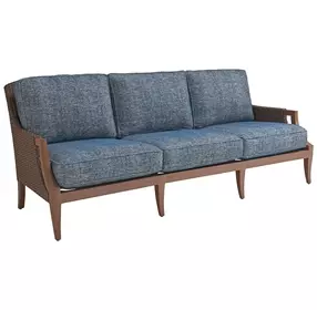 Harbor Isle Blue Outdoor 92" Sofa