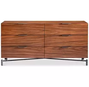 Brasea Lume and Tungsten 6 Drawer Small Dresser