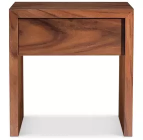 Brasea Lume 1 Drawer Nightstand with USB Charging