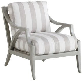 Silver Sands Gray Upholstered Outdoor Lounge Chair