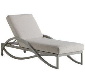 Silver Sands Beige 82" Outdoor Chaise Lounge
