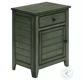 3948 Antique Green Finis Nightstand