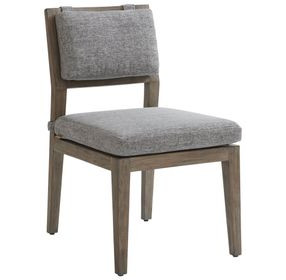 La Jolla Gray Performance Fabric Outdoor Side Chair