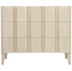 East Hampton Cerused Linen 40" Hall Chest