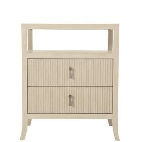 East Hampton Cerused Linen 26" Nightstand