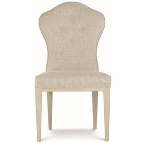 East Hampton Muted Gray Upholstered Side Chair Set of 2