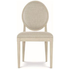 East Hampton Muted Gray Oval Back Side Chair Set of 2