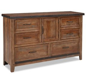 Taos Canyon Brown 6 Drawer Dresser