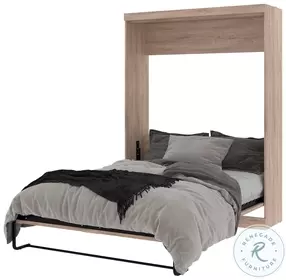 Pur Rustic Brown 65" Queen Murphy Bed