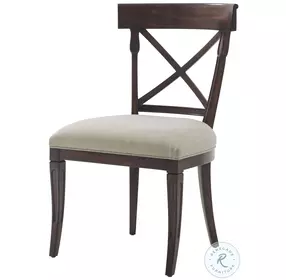 Brooksby Draper Performance Fabric Cross Back Side Chair