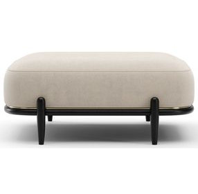 Madera Oatmeal Upholstered Rectangular Ottoman