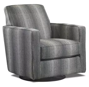 Argo Ash Gray Performance Fabric Upholstered Swivel Glider Accent Chair