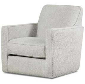 Nolte Pebble Cream Upholstered Swivel Glider Chair