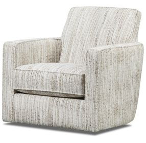 Kittery Dove Cream Upholstered Swivel Glider Chair