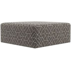 Canyon Umber Upholstered Square Cocktail Ottoman