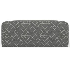 Canyon Platinum Upholstered Square Cocktail Ottoman
