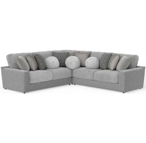 Canyon Platinum 3 Piece Modular Sectional with Pillows