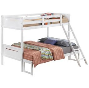 Littleton White Twin Over Full Bunk Bed