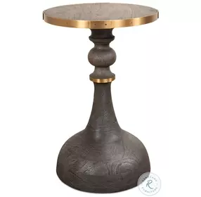 Upturned Gray Goblet Side Table