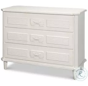 Altus Antique White 3 Drawer Commode