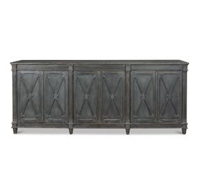 Marksman Concrete Gray 6 Door Sideboard