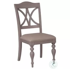 Summer House Dove Grey Upholstered Side Chair Set of 2