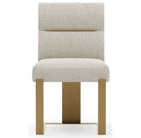Counter Balance Oatmeal Upholstered Dining Chair