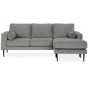 Hazela Charcoal Sofa with Chaise