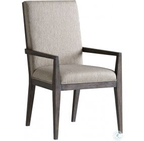 Santana Bodega Upholstered Dining Arm Chair Set of 2