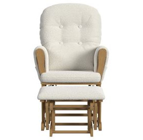 Kennedy Rocker Vanilla Upholstered Rocker