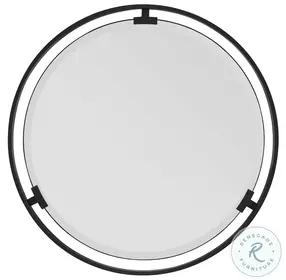 Zanzibar Deep Metal Aurora Round Mirror