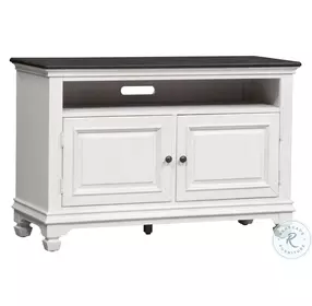 Allyson Park Wire Brushed White And Charcoal Gray 46" TV Console