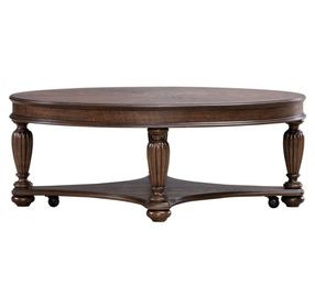 Allington Satin Sienna Oval Cocktail Table