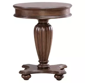 Allington Satin Sienna Round End Table