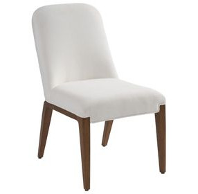 Seacove La Costa White Upholstered Dining Side Chair