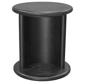 Gabrielle Black Round End Table