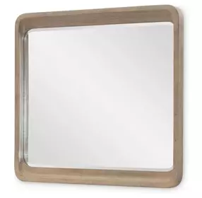 Melrose Desert Oak Rectangular Dresser Mirror