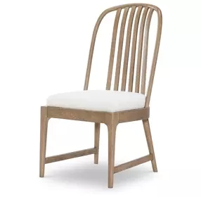 Melrose Cloud White Upholstered Side Chair Set of 2