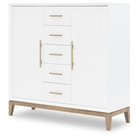 Melrose Cloud White and Desert Oak 2 Door Chest