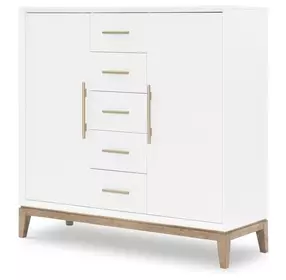 Melrose Cloud White and Desert Oak 2 Door Chest