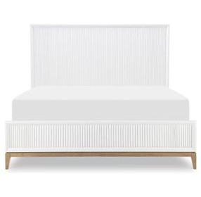 Melrose Cloud White Queen Panel Bed
